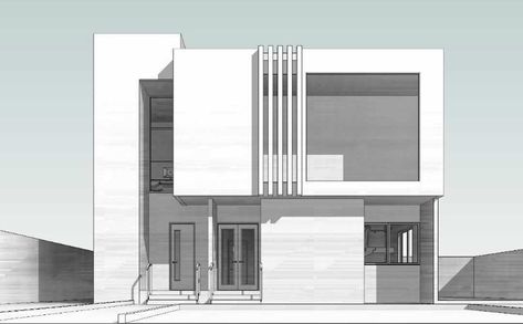 House Wall Design Exterior, Building Section Architecture, House Design Drawing, 3 Storey House Design, Architecture Blueprints, Small House Elevation, Modern Small House Design, Small House Elevation Design, Modern Villa Design