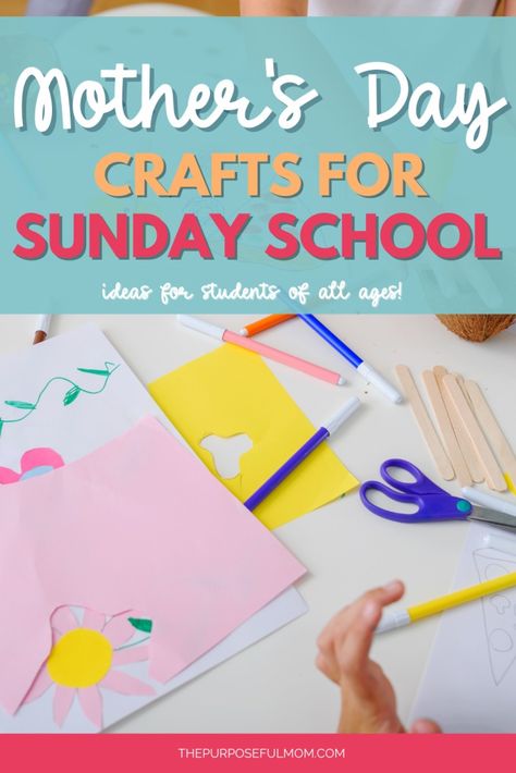 12 Fun Mother's Day Craft Ideas for Sunday School - The Purposeful Mom Mothers In The Bible, Kids Church Activities, Kids Faith, Easy Mother's Day Crafts, Mother's Day Craft, Mother's Day Crafts, Printables Free Kids, Church Activities, Mothers Day Crafts For Kids