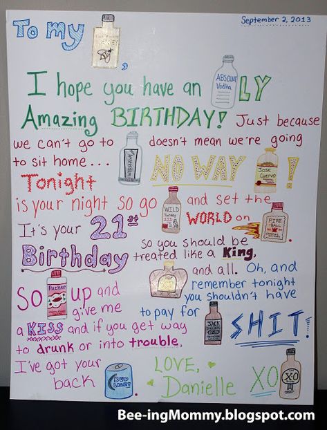 Mini Liquor Bottle Mad Lib Story Ideas and sayings, 21st Birthday poster gift. I hope you have an ABSOLUTely Amazing Birthday! Tonight is your night so go WILD and set the world on FIRE. 21st Birthday Gifts For Guys, Diy 21st Birthday Gifts, 21st Birthday Poster, Teacher Birthday Card, Anniversary Gift Ideas For Him, Set The World On Fire, 21st Bday Ideas, Mini Liquor Bottles, Trending Christmas Gifts