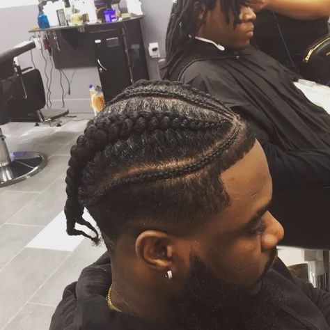 Braids Boys, Cornrows For Men, Boys Cornrows, Natural Haircut Styles, Man Braids, Black Boy Hairstyles, Cornrow Braids Men, Braid Styles For Men, Drop Fade