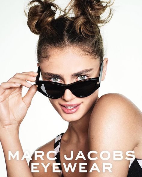 Marc Jacobs Campaign, Marc Jacobs Eyewear, Eyewear Campaign, Marc Jacobs Sunglasses, Taylor Marie Hill, Taylor Hill, Img Models, Jacob Black, Leather Mary Janes