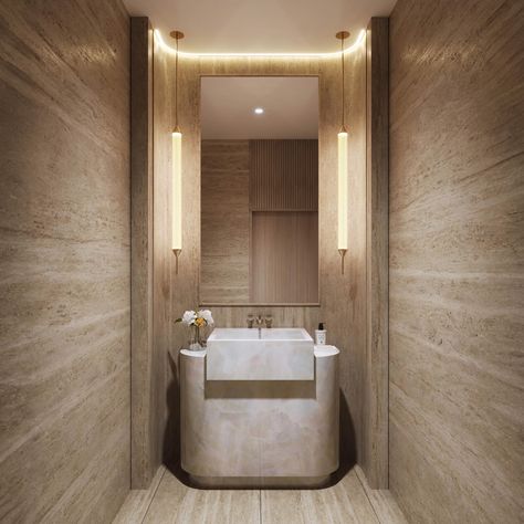 Interior Design and Architecture • Instagram Toilet Niche, Hotel Toilet, Architecture Instagram, Bathroom Sanitary, Home Theater Room Design, Penthouse Design, Theater Room Design, Restroom Design, Indian Creek