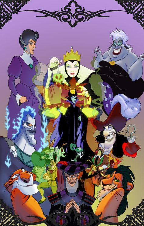 Disney Villains Coloring Pages | free coloring creating and ferb coloring villain cruella de tend to ... Evil Disney, Animation Disney, The Evil Queen, Disney Maleficent, Images Disney, Wallpaper Disney, Film Disney, Walt Disney Animation, Disney Favorites