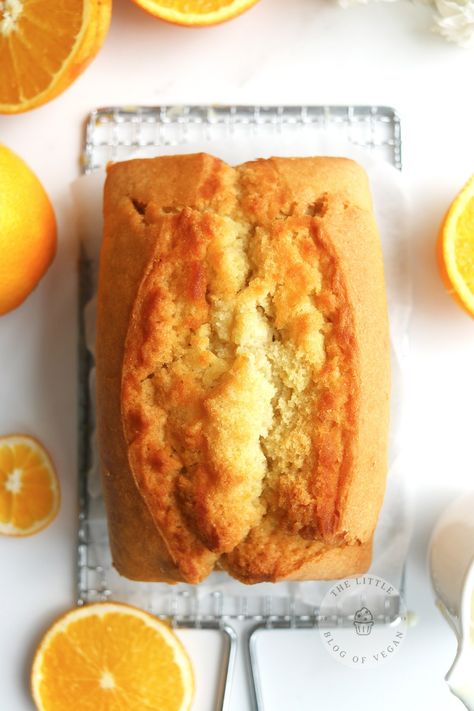 Vegan Orange Desserts, Orange Cake Vegan, Vegan Orange Cake Recipe, Vegan Loaf Cake, 2024 Dairy, Vegan Orange Cake, Farm Breakfast, Orange Spice Cake, Whole Orange Cake