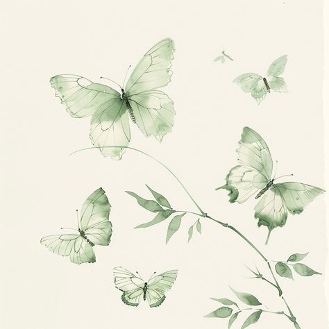 Watercolor Butterflies in Traditional Chinese Style Chinese Butterfly, Hawaii Flowers, Inspirational Digital Art, Photography Movies, Photography Games, Butterfly Watercolor, Traditional Chinese, Anime Scenery Wallpaper, Butterfly Design