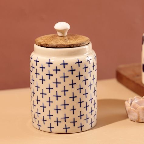 Hand Painted Airtight Jar (Single pc and Set of 2 Available) Handmade Pottery, crafted with utmost care and expertise in India. These delicate creations are not only visually stunning but also practical, as they are designed to be Microwave and Dishwasher safe. WhatsApp +91-9779926125 for more details and order or email us at contactus@pankhhari.com . . . #homedecor #kitchenessentials #kitchencontainers #ceramicjar #handpaintedjar #jar #kitchendecor #foodstorage #snacksstorage Kitchen Containers, Ceramic Jars, Kitchen Essentials, Handmade Pottery, Food Storage, Kitchen Decor, Dishwasher Safe, Snacks, Hand Painted