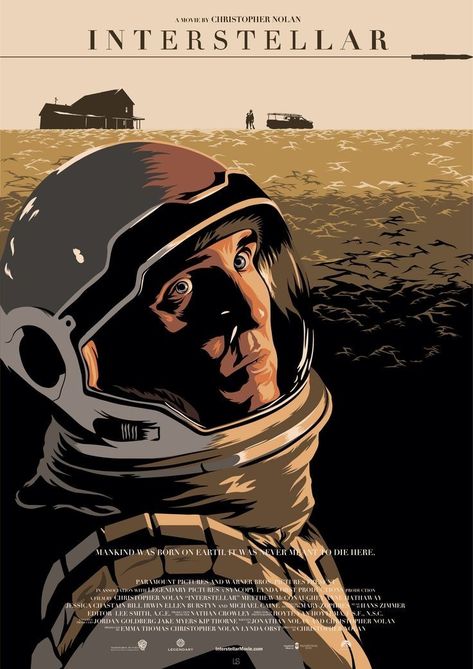 Interstellar Poster, Christopher Nolan, Interstellar, Movie Poster, Film, Art