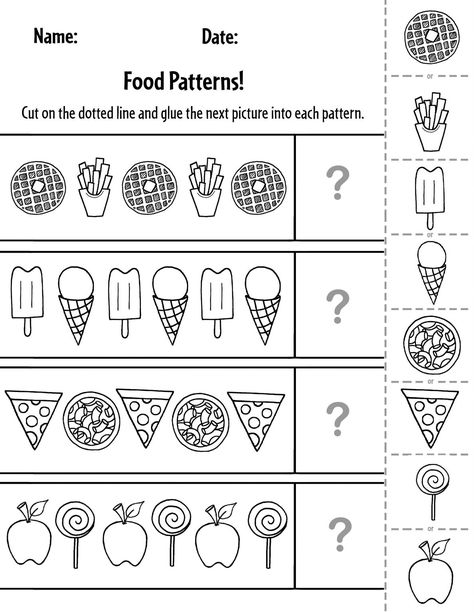 FREE Printable Pattern Worksheets for Preschool ⋆ The Hollydog Blog Pattern Worksheets For Kindergarten Free Printable, Patterns For Preschool Free Printables, Kindergarten Prep Worksheets, Pre K Math Worksheets Free Printables, Free Pre K Printable Worksheets, Pre K Learning Activities Teaching, Preschool Review Activities, Free Printable Activities For Preschool, Preschool Math Worksheets Free Printable Kindergarten