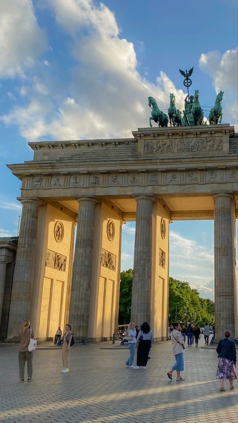 Berlin Brandenburg Gate, German Aesthetic, Berlin Germany Travel, Germany Aesthetic, Berlin Aesthetic, Brandenburg Gate, Europe Winter, Europe Summer, Berlin Germany