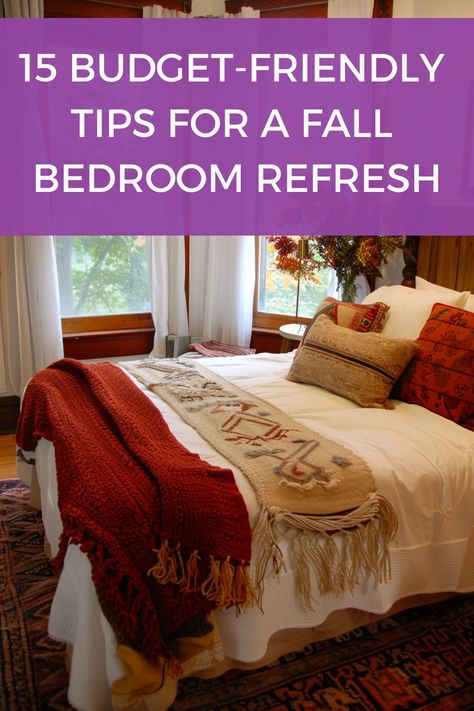 Get a cozy Fall bedroom refresh in hand thanks to these budget-oriented tips and ideas. Bedroom Looks, Cozy Fall Bedroom, Bedrooms Decor, Fall Bedroom, Cozy Throw Blanket, Master Bedrooms, Bedroom Refresh, Fall Scents, Cozy Throws