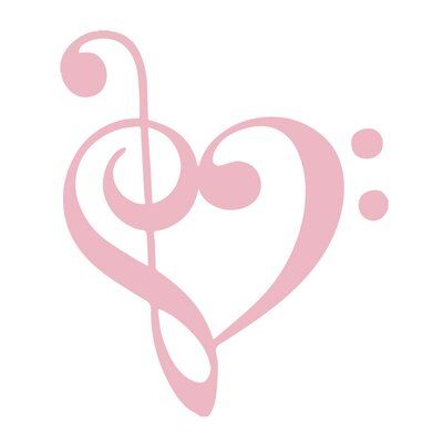 Musical Notes Aesthetic, Things To Put On Your Wall, Pink Drawing Ideas, Die For You, I Heart Music, Music Wall Decal, Heart Aesthetic, Heart Wall Decal, Heart Music