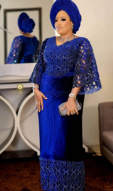 Flay Gown Styles, Lace Gown Styles For Women, Iro And Buba Styles Lace Classy, Iro And Blouse Lace Styles Latest, Iro And Buba Styles Lace, Nice Long Dresses, Lace Dress Classy, Nigerian Lace Styles Dress, African Attire Dresses