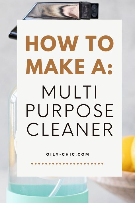 How to make a multi-purpose cleaner essential oil cleaning spray to save time! Cleaning Spray Diy, Essential Oil Cleaning Spray, Essential Oil Cleaning, Essential Oil Cleaner, Diy Cleaning Spray, Multi Purpose Cleaner, Essential Oils For Laundry, Counter Spray, Counter Cleaner