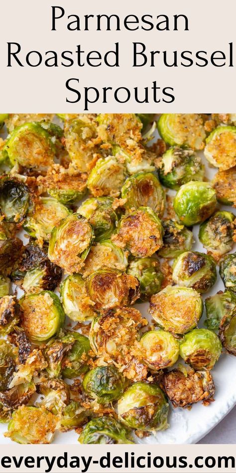 Roasted Brussel Sprouts Parmesan, Parmesan Roasted Brussel Sprouts, Recipes For Crockpot, Brussel Sprouts Recipes, Parmesan Roasted Brussels Sprouts, Brussel Sprouts Recipes Easy, Roasted Brussel Sprouts Oven, Baked Brussel Sprouts, Sprouts Recipes