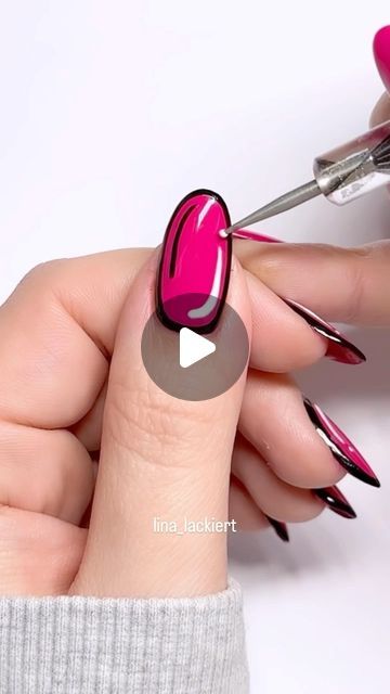 Carolina | Nail polish & Nailart on Instagram: "[Werbung*] Just casually re-uploading this video I had to archive a while back. 😅 Hope you still like it.😁 . *paid to create not paid to post . #nailarttutorial #nailartvideos #comicnailart #comicnails #linalackierttutorials #dimanicure #annynailpolish" Comics Nail Art, Comic Nail Art, Nail Tattoos, Nail Tattoo, Nail Art Videos, Nail Art Tutorial, To Create, Nail Polish, Nail Art