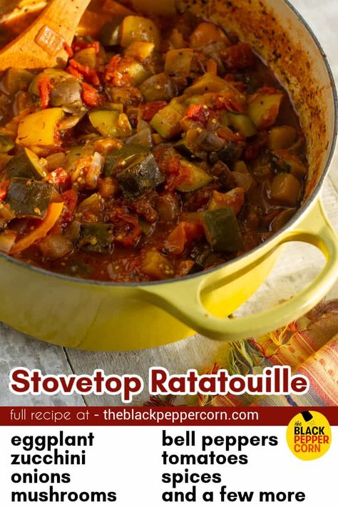 Stewed Vegetables, French Ratatouille Recipe, How To Make Ratatouille, Easy Ratatouille Recipes, Sauteed Tomatoes, Eggplant Zucchini, Ratatouille Recipe, Roast Zucchini, Classic French Dishes