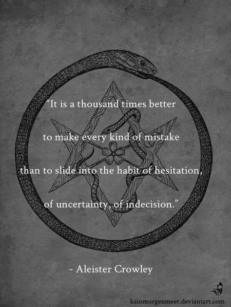 Not my preferred source of quotes, but the quality of thought is indisputable Satanic Rules, Crowley Quotes, Indrid Cold, The Satanic Bible, Chaos Magick, Aleister Crowley, Book Of Shadows, Wise Quotes, Wisdom Quotes