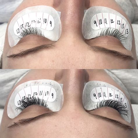 Classic set using .18 D curl 9-13 mm in length! #bellalash Eyelash Extensions Mapping, Eyelash Extensions Care, Eyelash Extensions Classic, Eyelash Extensions Salons, Lash Mapping, Long Hair Clip, Eyelash Salon, Eyelash Tinting, Eyelash Technician