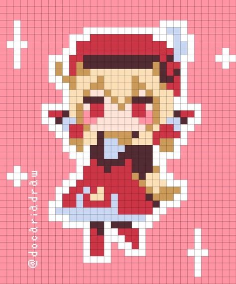 Pixel Anime Characters, Genshin Impact Drawing Easy, Pixel Art Pattern Genshin, Shenhe Cute, Genshin Impact Pixel Art Grid, Genshin Pixel Art Grid, Pixel Art Ideas Anime, Genshin Impact Perler Bead Patterns, Genshin Impact Cross Stitch