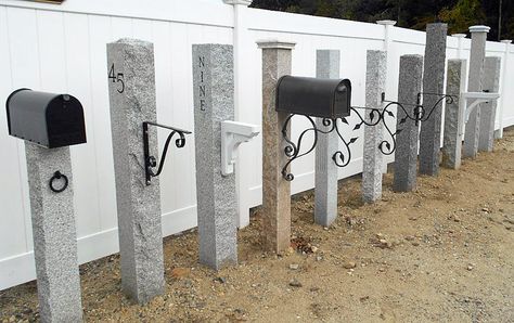 all-mailboxes-2013Az Granite Mailbox Post, Granite Mailbox Post Ideas, Stone Mailbox Post, Fake Boulders, Mailbox Post Ideas, Stone Mailbox, Mailbox Ideas, Mailbox Posts, Modern Mailbox