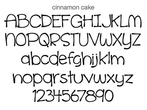 cinnamon cake font Cake Writing Fonts, Fonts To Write, Easy Fonts To Write, Bujo Fonts, Letter Fonts, Cake Lettering, Journal Therapy, Cake Writing, Font Ideas