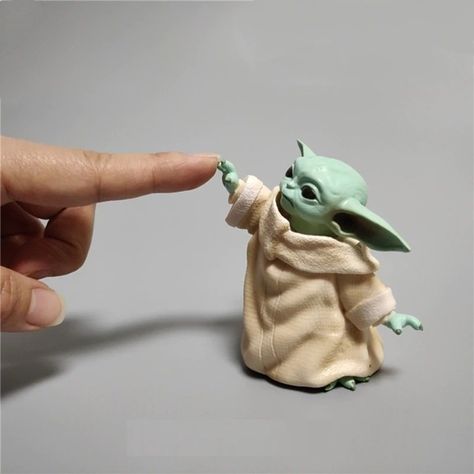 Master+Jedi+Baby+Yoda+Star+Wars+Action+Figure+Toy+Mandalorian Bulbasaur Pokemon, Yoda Star Wars, Green China, Star Wars Diy, Star Wars Disney, Clay Baby, Star Wars Action Figures, Star Wars Yoda, Star Wars Toys