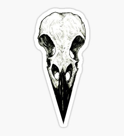 Raven Skull Sticker Bird Skull Tattoo, Crow Tattoo, Crow Skull, Raven Tattoo, Psy Art, Raven Skull, Skeleton Watches, Skull Sticker, Bird Skull