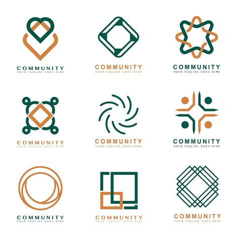 Community Branding, Charity Logo Design, Unity Logo, Logo Design Samples, Connect Logo, Charity Logos, Logo Generator, Inspiration Logo Design, Logo Samples