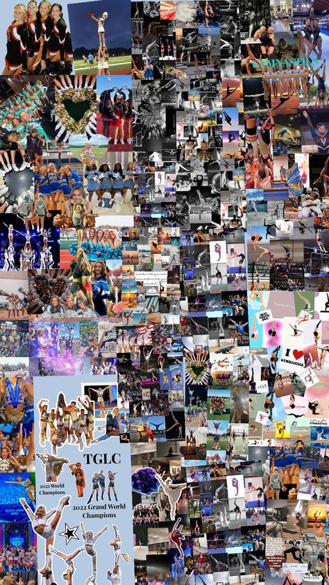 Cheer,dance and gymnastics collage Cheer Collage Wallpaper, Gymnastics Aesthetic Wallpaper, Gymnastics Collage, Gymnastics Backgrounds, Gymnastics Wallpaper, Shuffle Dance, Cheer Dance, Pretty Wallpapers, Gymnastics