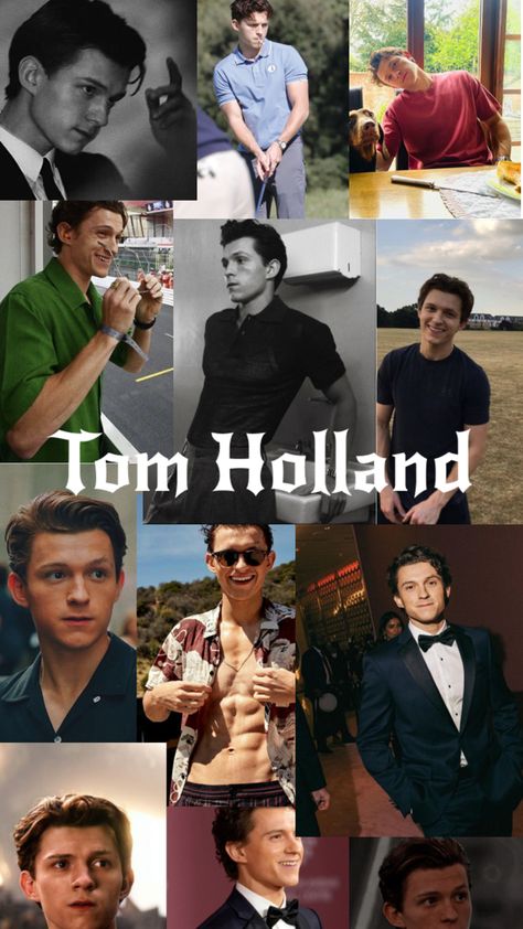 Tom Holland Collage, Famous Men, Smash Book, White Boys, Tom Holland, Famous People, Holland, Collage, Books