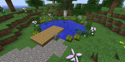 Minecraft: Everything You Need To Know About Fishing Minecraft Fishing Pond, Pond Minecraft, Fishing Pond, Raw Salmon, Enchanted Book, Pic Inspiration, Puffer Fish, Nautilus Shell, Fish Ponds