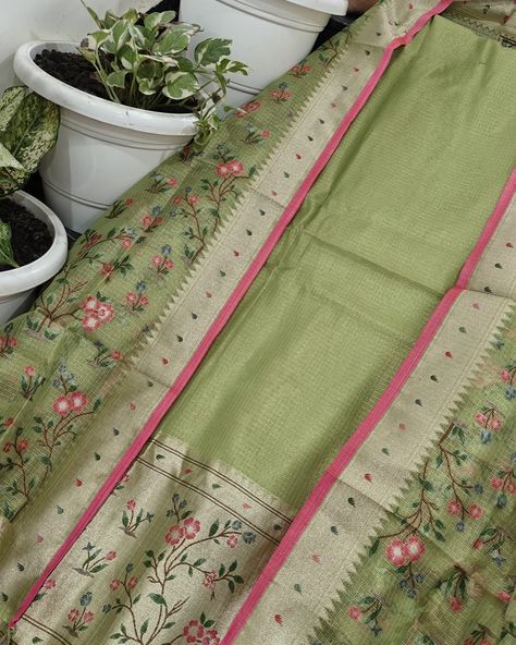 Kota tissue dress material #kotasaree #kotasarees #kotadoriya #kotadress #dress #dressmaterial #tissue Tissue Dress, Kota Sarees, Work Sarees, Dress Material, Dress Materials, Saree, Pure Products