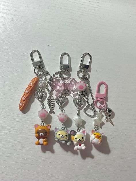 Japanese Bear Cat Kitty Keychain Straps / Cute Unique Accessories , Perfect for Car Keys , Trinkets , and Gifts - Etsy Adorable Keychains, Japanese Accessories, Cute Key Chains, Kawaii Keychain, Cute Matching Keychains, Cute Trinkets, Cute Keychains, Kawaii Keychain Charms, Juminocore Keychain