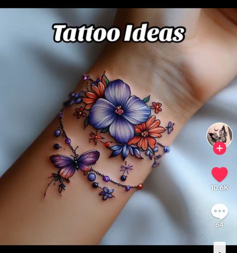 Missy Tattoo, Manipulative Parents, August Tattoo, Piercing Designs, Tattoo Ladies, Wrap Around Wrist Tattoos, Beach Tattoos, Bracelet Tattoos, Small Symbol Tattoos