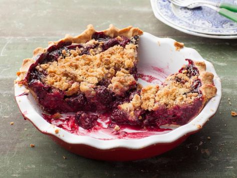 Marionberry Pie : Recipes : Cooking Channel Recipe | Cooking Channel Marionberry Pie Recipe, Saskatoon Pie, Marionberry Pie, Saskatoon Berry, Wet Sand, State Foods, Berry Pie, Peach Pie, Pastry Blender