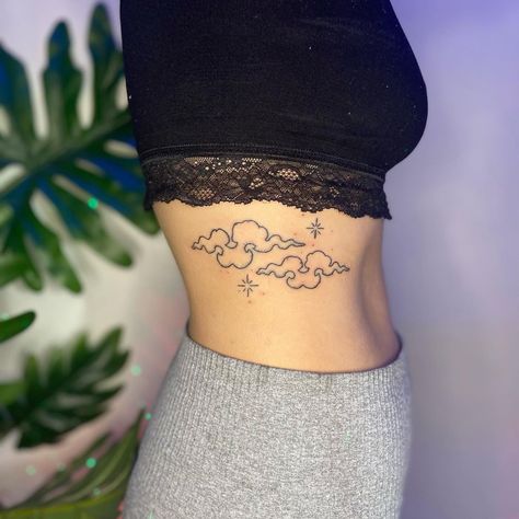 KTJ INK Handpoked Tattoos on Instagram: “I have really loved tattooing these dreamy clouds this year 💙☁️ #clouds #cloudland #cloudtattoo #handpoked #ribtattoo #stickandpoke…” Dreamy Clouds, Stick And Poke Tattoo, Cloud Tattoo, Stick N Poke Tattoo, Poke Tattoo, Stick And Poke, Rib Tattoo, Love Tattoos, Triangle Tattoo