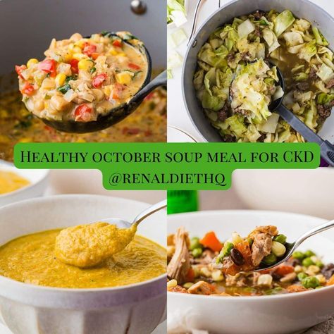 Discover delicious kidney-friendly soup recipes that are perfect for maintaining kidney health. From hearty vegetable broths to creamy, low-sodium options, our collection offers nourishing ingredients and easy-to-follow instructions. Enjoy flavorful meals that support your dietary needs without compromising on taste. Ideal for those managing chronic kidney disease (CKD) or seeking healthier meal options. Recipes For Ckd Renal Diet, Kidney Friendly Soup Recipes, Kidney Friendly Recipes Renal Diet Dinners, Kidney Friendly Recipes Renal Diet Meals Easy, Kidney Friendly Soup Recipes Renal Diet, Renal Diet Soup Recipes, Kidney Safe Recipes, Kidney Friendly Recipes Renal Diet Breakfast, Recipes For Kidney Health