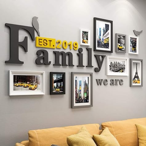 Gallery Wall Items, Diy Gallery Wall, Family Photo Wall, Family Wall Decor, Photo Wall Decor, Gallery Wall Decor, Family Wall, Decor Home Living Room, Wall Gallery