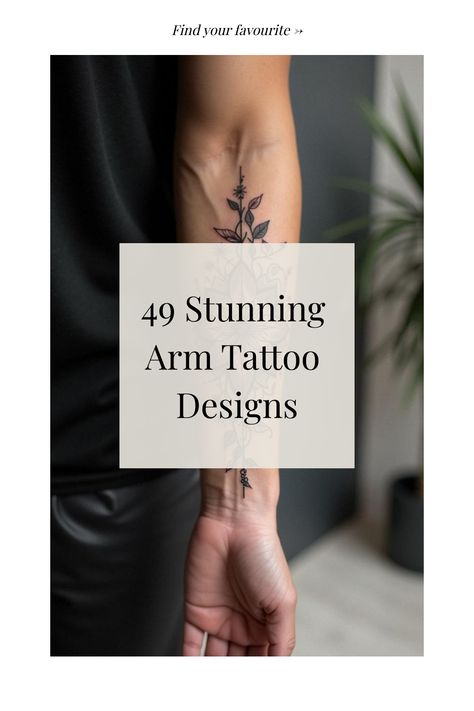 49 Stunning Arm Tattoo Designs Exterior Forearm Tattoo, Lower Arm Women Tattoos, Bottom Of Arm Tattoos For Women, Minimalist Bicep Tattoos For Women, Inside Of Forearm Tattoo Women, Delicate Arm Sleeve Tattoo, Low Bicep Tattoo Women, Quarter Sleeve Tattoos For Women Classy, Roman Numeral Tattoo Placement Women