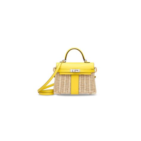 Brandname Bag, Yellow Picnic, Mini Kelly, Hermes Kelly Bag, Girly Bags, Perfect Handbag, Picnic Bag, Kelly Bag, Luxury Purses