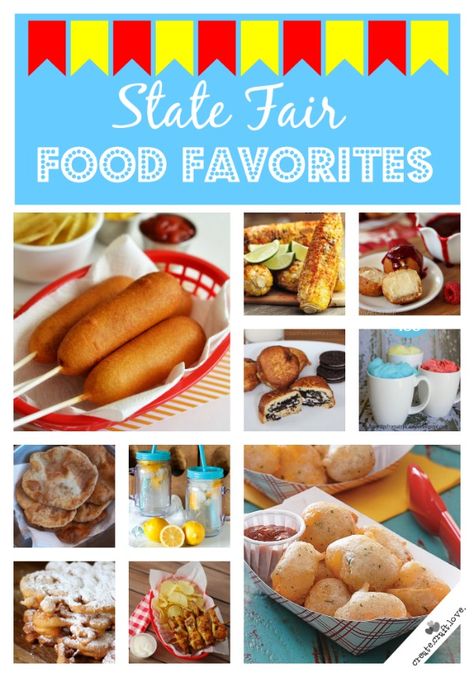 Love state fair food but don't want to go to the fair?  No worries!  I've got you covered!  via createcraftlove.com State Fair Party, Carnival Eats Recipes, Carnival Treats, Carnival Foods, State Fairs, Food Rocks, Fair Foods, State Fair Food, Fried Oreos