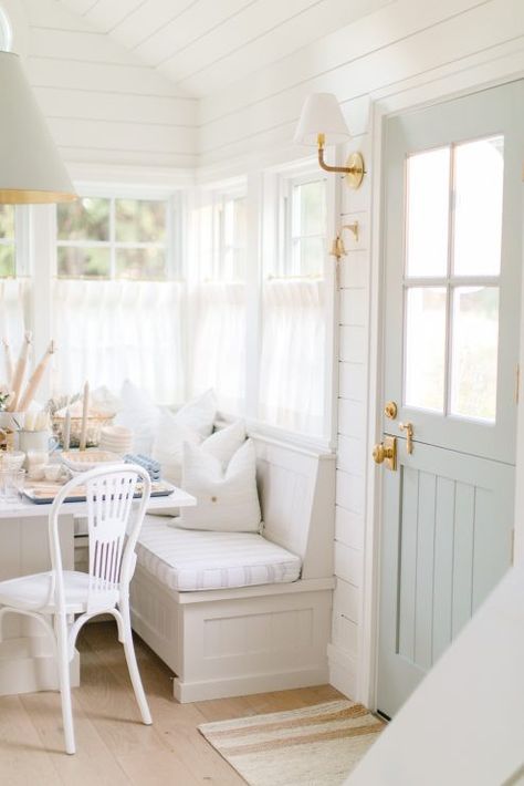 The MH Tiny Home - Farmhouse - Entry - Vancouver - by Monika Hibbs | Houzz Q Design, Monika Hibbs, Tiny Cottage, Classic Kitchen, Cafe Curtains, Tiny Home, Boho Home, Beach Cottages, Home Store