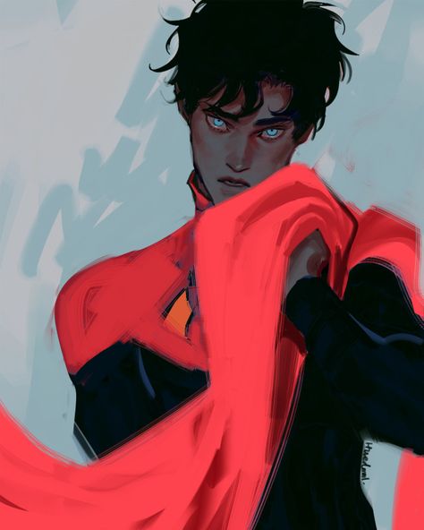 Jon Kent Fanart, Jon Kent Damian Wayne, Superboy Fanart, Clark Kent Fanart, Red X Dc, Dc Jon Kent, Superman Fanart, Damian Wayne And Jon Kent Fanart, Dc Kon Kent