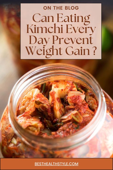 Discover how incorporating kimchi into your daily diet may prevent weight gain. Packed with probiotics, low in calories, and high in fiber, kimchi can aid digestion, suppress appetite, boost metabolism, and reduce body fat. Learn about its nutritional content and other health benefits. Find out how to incorporate kimchi into your meals and consider potential side effects. Click on the link to read the full article. #Kimchi #probiotics #metabolism #digestion #nutrition High In Fiber, Reduce Body Fat, Balanced Lifestyle, Daily Diet, Boost Metabolism, Kimchi, Body Fat, Side Effects, Weight Gain