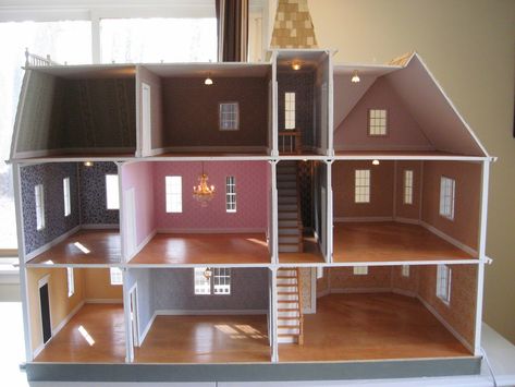 Doll House Layout, Dollhouse Blueprints, Victorias Farmhouse, Dollhouse Build, Big Doll House, Good Toys, Real Good Toys, Big Doll, Dollhouse Design