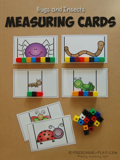 Measurement Kindergarten, Literacy Activities Preschool, Insects Preschool, Bugs Preschool, Insect Activities, Measurement Activities, Math Measurement, Prek Math, Activities Preschool