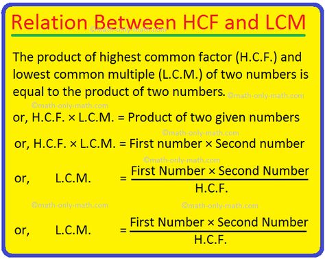 Hcf And Lcm, Highest Common Factor, Long Division Method, Least Common Multiple, Math Learning Center, Common Multiples, Greatest Common Factors, Sets Math, Teaching Math Strategies