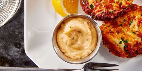 Old Bay Mayo Recipe | Southern Living Old Bay Mayo, Side Dishes For Crab, Crab Cake Bites, Homemade Crab Cakes, Delicious Side Dishes, Southern Living Recipes, Buttermilk Dressing, Mayo Recipe, Mayo Sauce