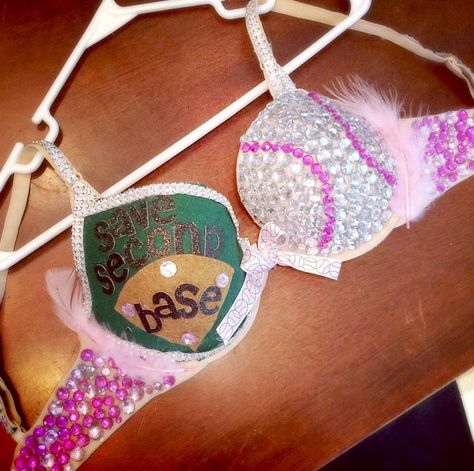 Host a decorate a bra contest with other sororities for breast ... Decorated Bras, Bra Art, Diy Corset, Save The Tatas, Crystal Bra, Go Pink, Unique Crafts, Pink Ribbon, Google Search