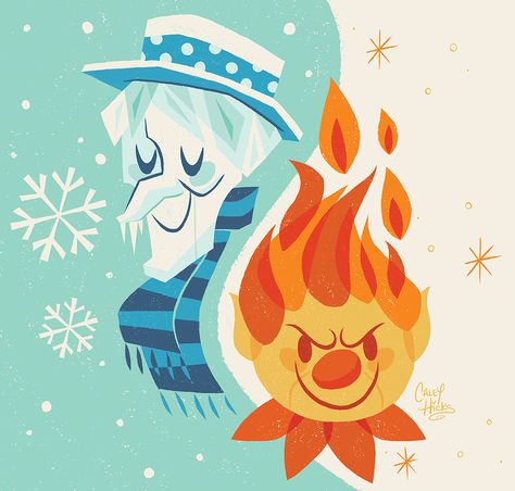 The Miser Brothers on Behance Christmas Aesthetic Wallpaper Cartoon, Caley Hicks, Vintage Christmas Aesthetic Wallpaper, Vintage Christmas Aesthetic, Miser Brothers, Christmas Nostalgia, Wallpaper Cartoon, Nostalgia Art, Classic Christmas Movies